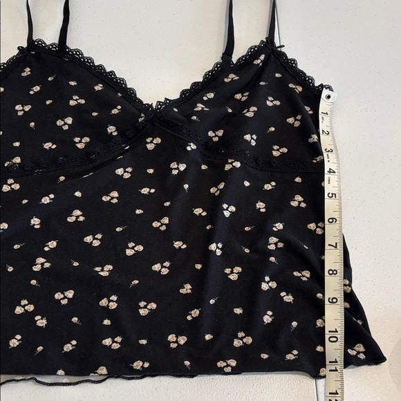 ROSE + VINE super soft pj set floral sleep set boxers & cami top black size L/XL - Picture 14 of 17